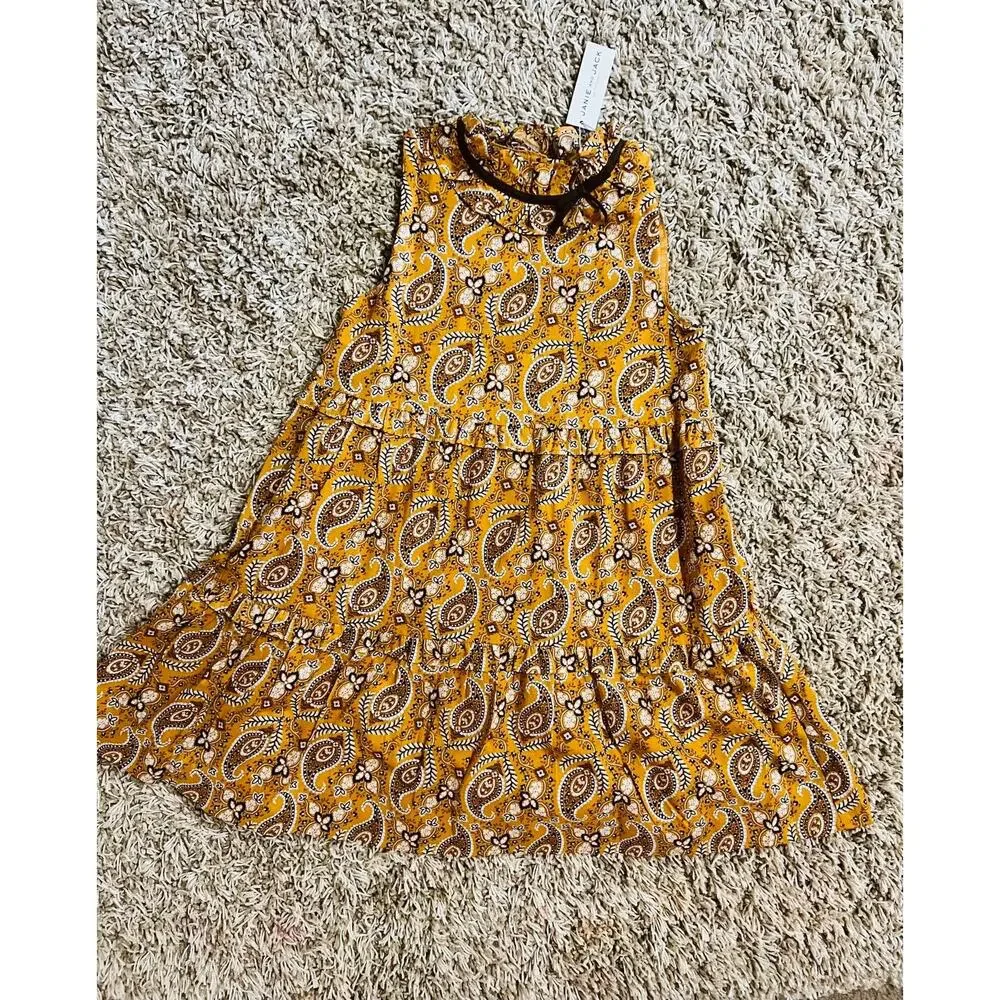 NWT❤️Janie and Jack Paisley Ruffle Tiered Dress sz12